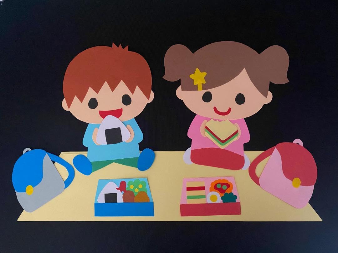 Amazon.co.jp: 壁面装飾 春 遠足 男の子 女の子 お弁当 保育園 幼稚園